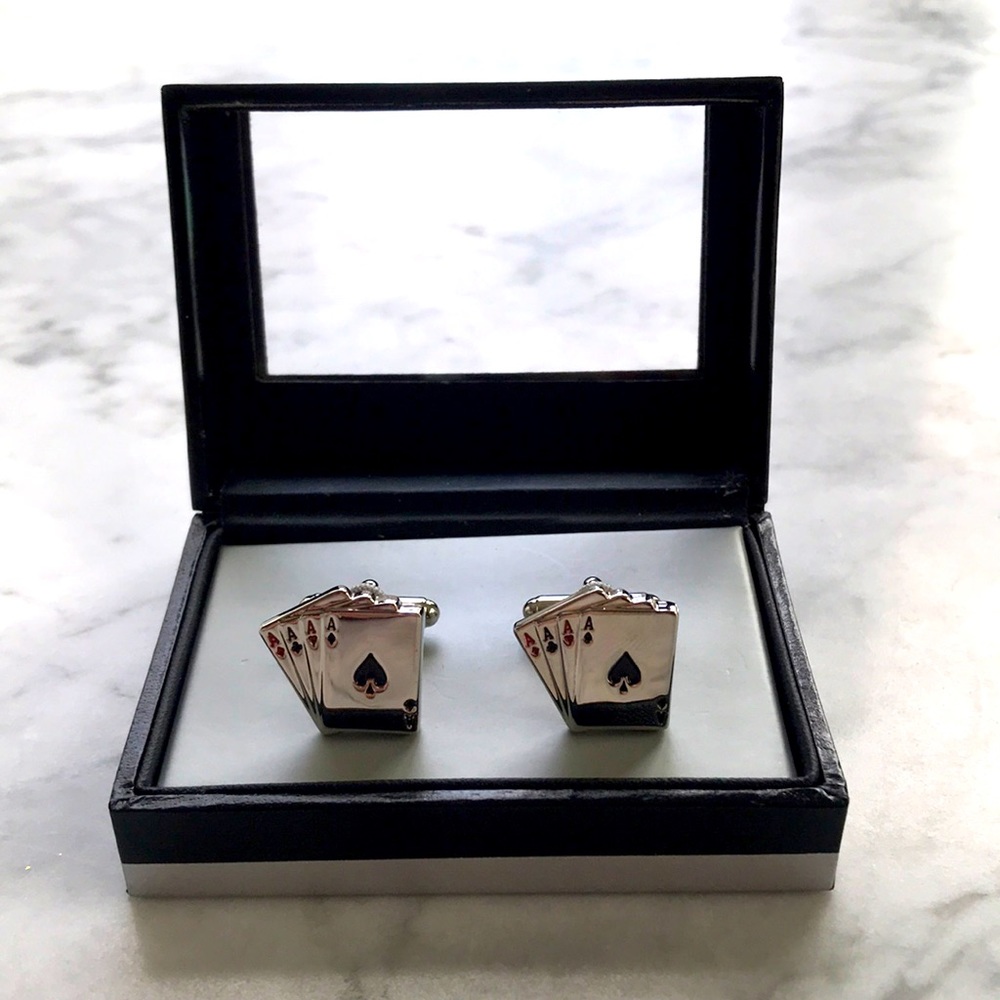 Poker Cards♦️ 4 Ace’s Cuff Links